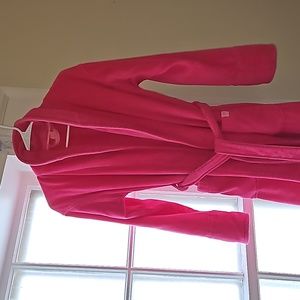 Victoria's Secret (bright pink:) Full-Length terrycloth Robe